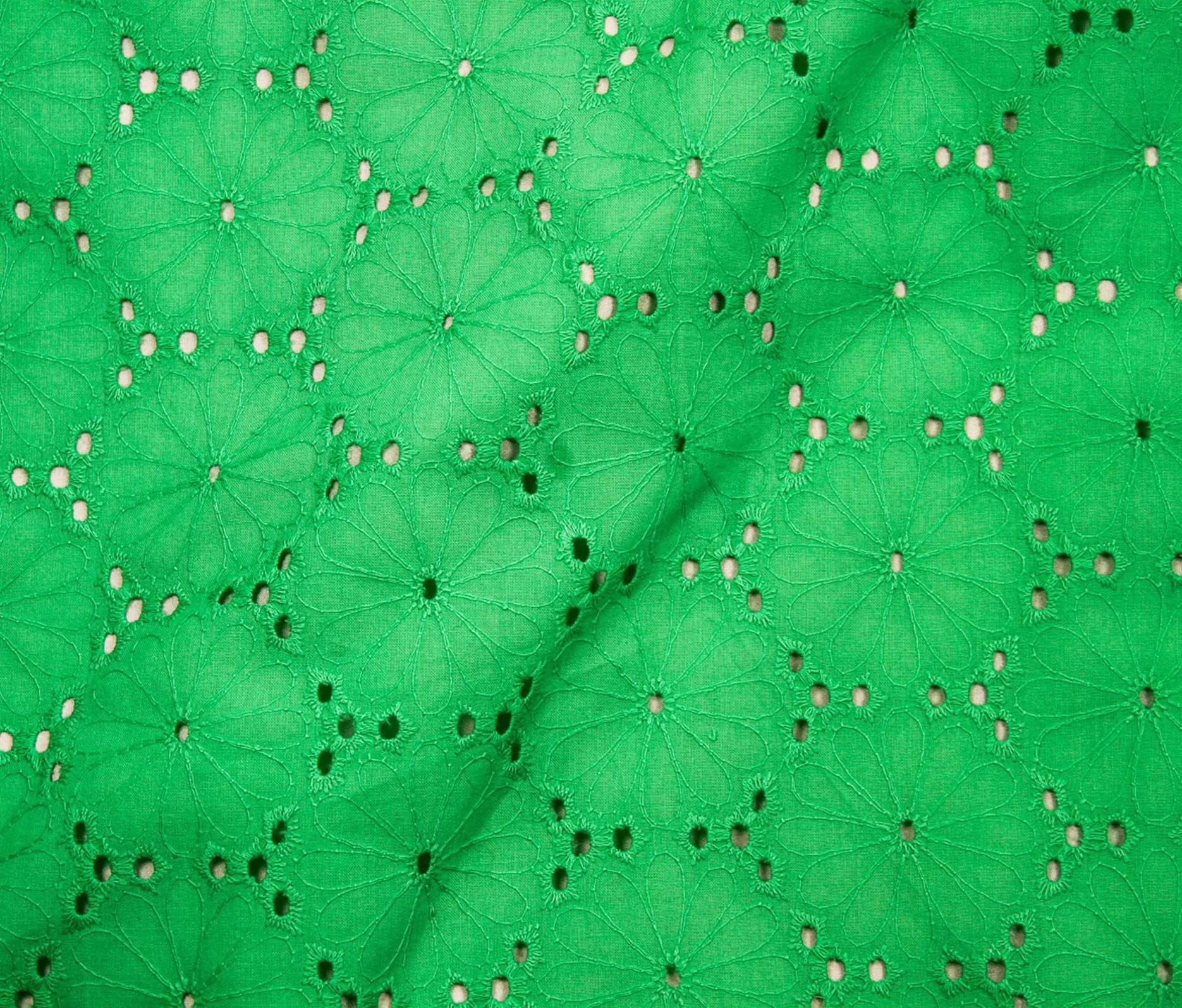 45056 Daisy Eyelet Bright Green 13 Telio Fashion Fabrics 45056-daisy-eyelet-bright-green-13-telio-fashion-fabrics