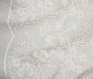 46127-01 Freesia Emb (I)-White