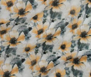 46085-02 Chiffon Digital Imprimee-Dijon/Grise
