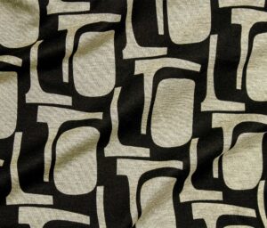 45672-01 Virginia Prt-Black/Beige