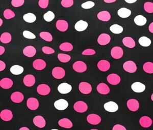42368-03 Picasso Poplin Prt-Black/Fuchsia