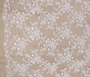 34387-01 Coralie Embroidery-White
