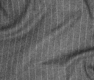 45501-02 Wool Stripe-Grey Melange*
