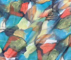 46583-01 Hi Multi Chiffon imprimé digital-Turquoise/Multi