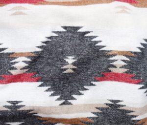 46531-01 Woodlands-Ivoire/Gris/Rouge
