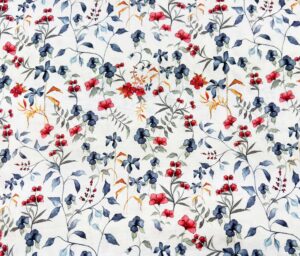 47053-01 Poppy Poplin Digital print-Blanc/Denim