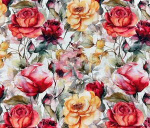 47054-01 Digital Rivera Slub-Blanc/Rouge
