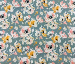 47068-01 Imprime Digital Coton Sateen (I)-Ecume de mer/Jaune