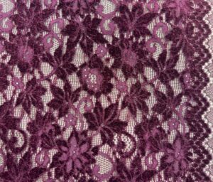 46597-07 Dentelle en Chenille Norah-Vin Rouge