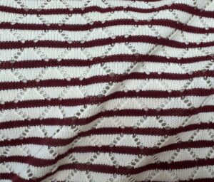 46571-04 Ophelia Crochet-Wine / Ivory