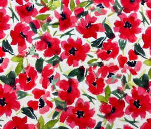 47069-01 Imprime Digital Coton Sateen (I)-Blanc/Rouge
