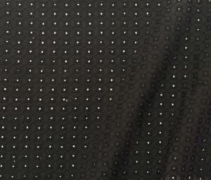 47098-02 Square Blossom Eyelet-Black