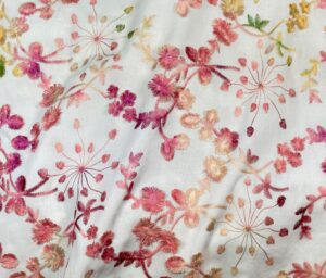 47018-01 Bloomwater Embroidery-Cherry/Lime