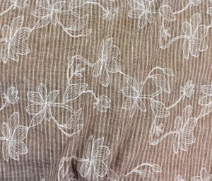 47206-02 Seabreeze stripe puff-Sand/White (E) U0691