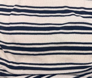 47213-04 Biarritz Stripe-Navy / Ecru