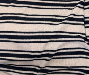 47213-02 Biarritz Stripe-Black / Ecru