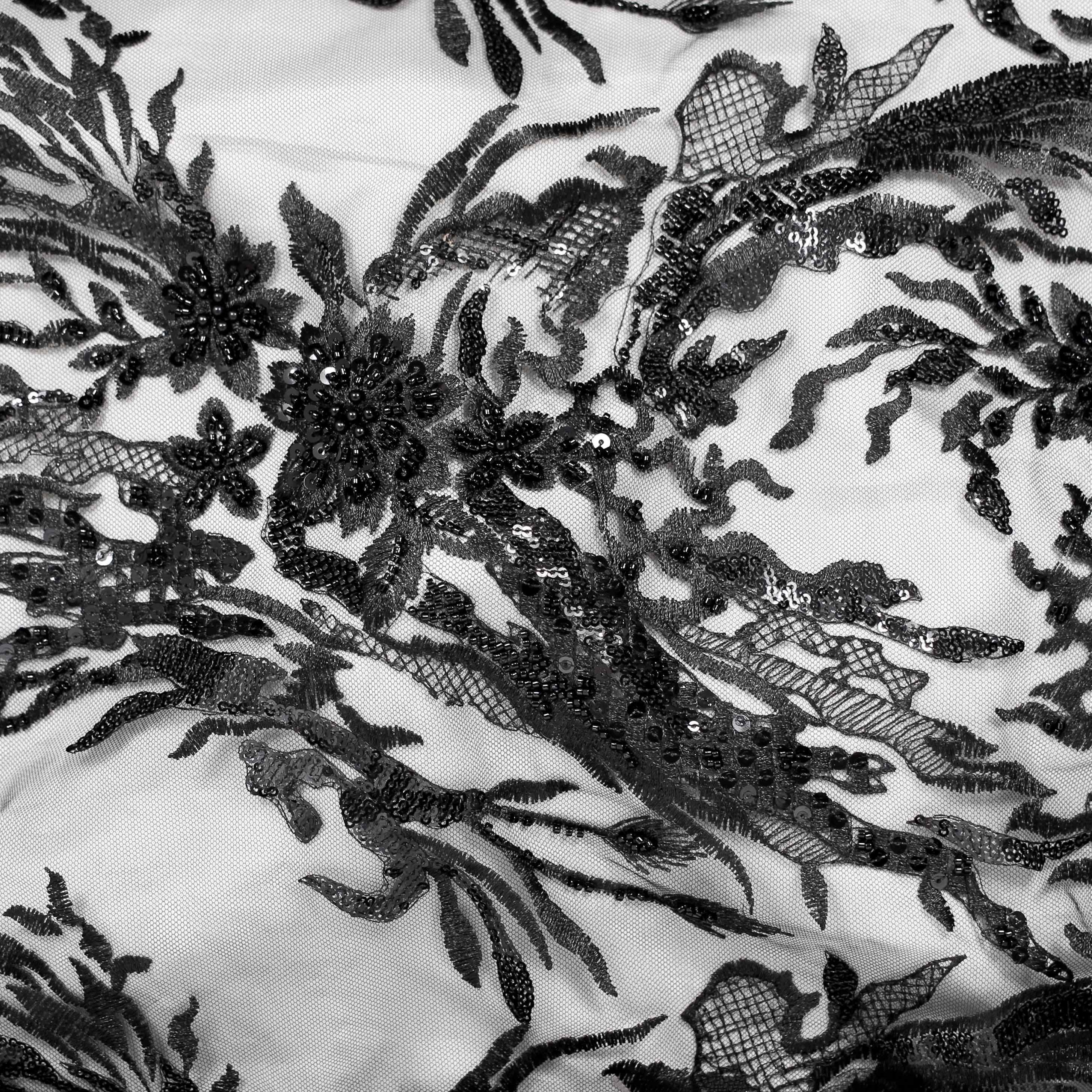 43257-02 Broderie Teodora-Noir*