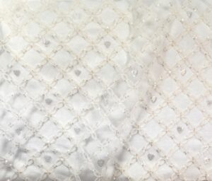 47144-03 Pearl Lattice Sequins-Ivory