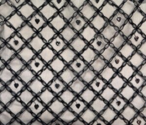 47144-02 Pearl Lattice Sequins-Black