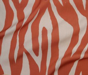 46112-03 Gauguin Slub Prt-Off White/Rust