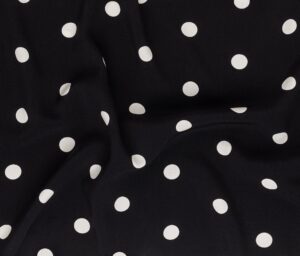 47521-01 Imprime Picasso Poplin-noir/ivoire