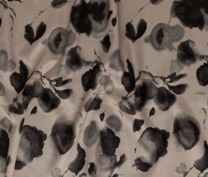 47560-01 Luna Satina Digital Print-Taupe/Black