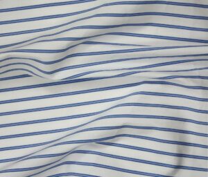 47515-01 Classic Stripe-Blanc/Ciel