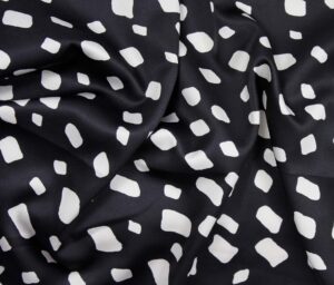 47559-02 Luna Satina Digital Print-Black/Ivory