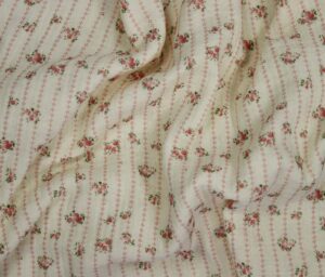 47551-09 Heirloom Blooms Double Gauze-Ivory/Pink