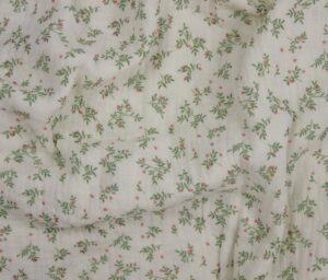 47551-12 Heirloom Blooms Double Gauze-Ivory/Pink
