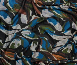 47581-01 Virginia Knit Prt-Turquoise/Multi