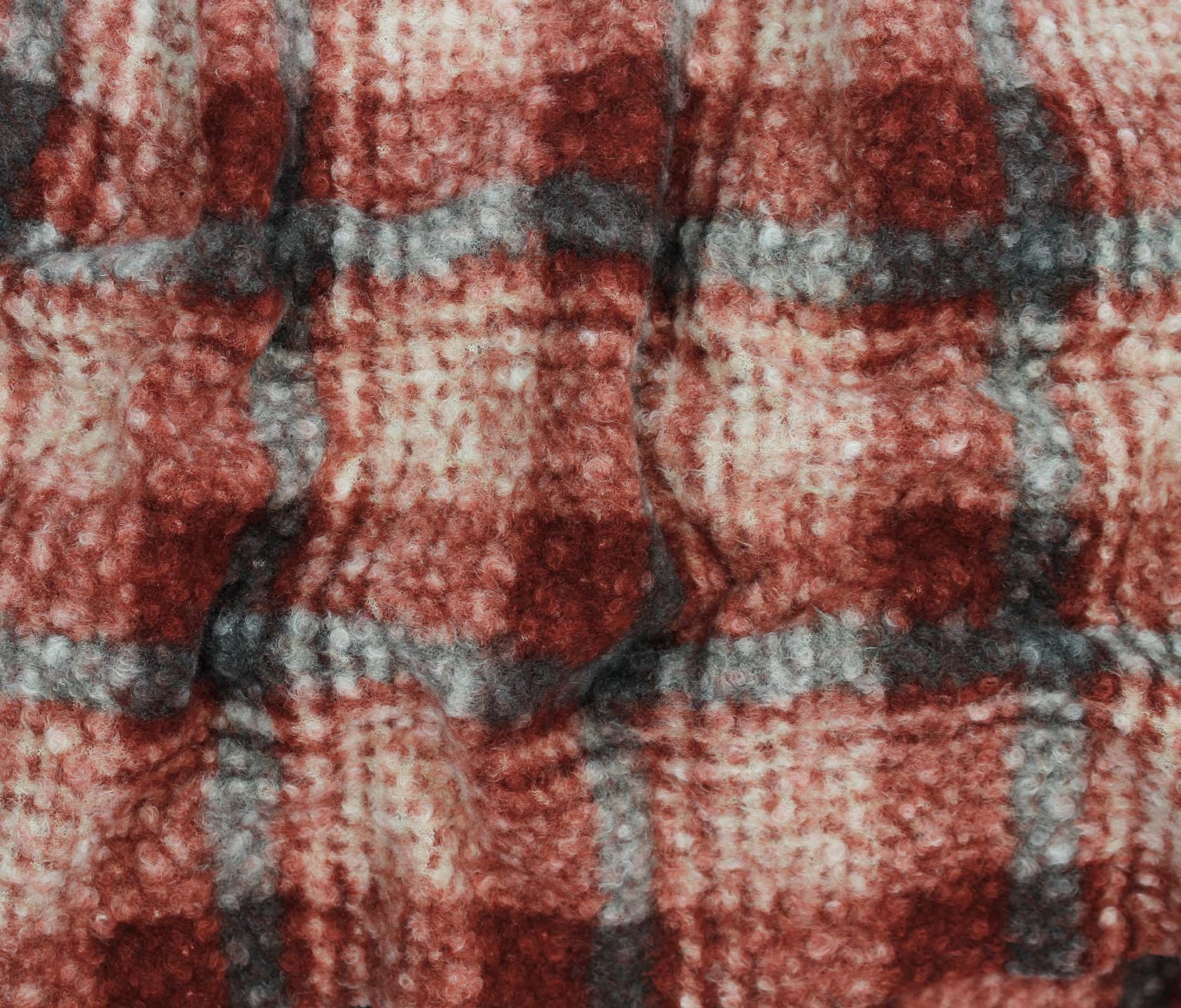 47569-01 Teddy Print-Rust/Grey
