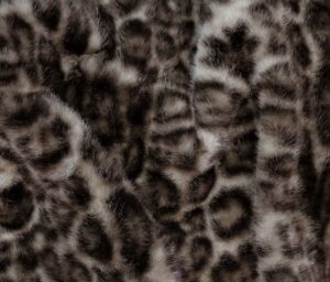 47567-01 Fausse Fourrure Leopard-Brun