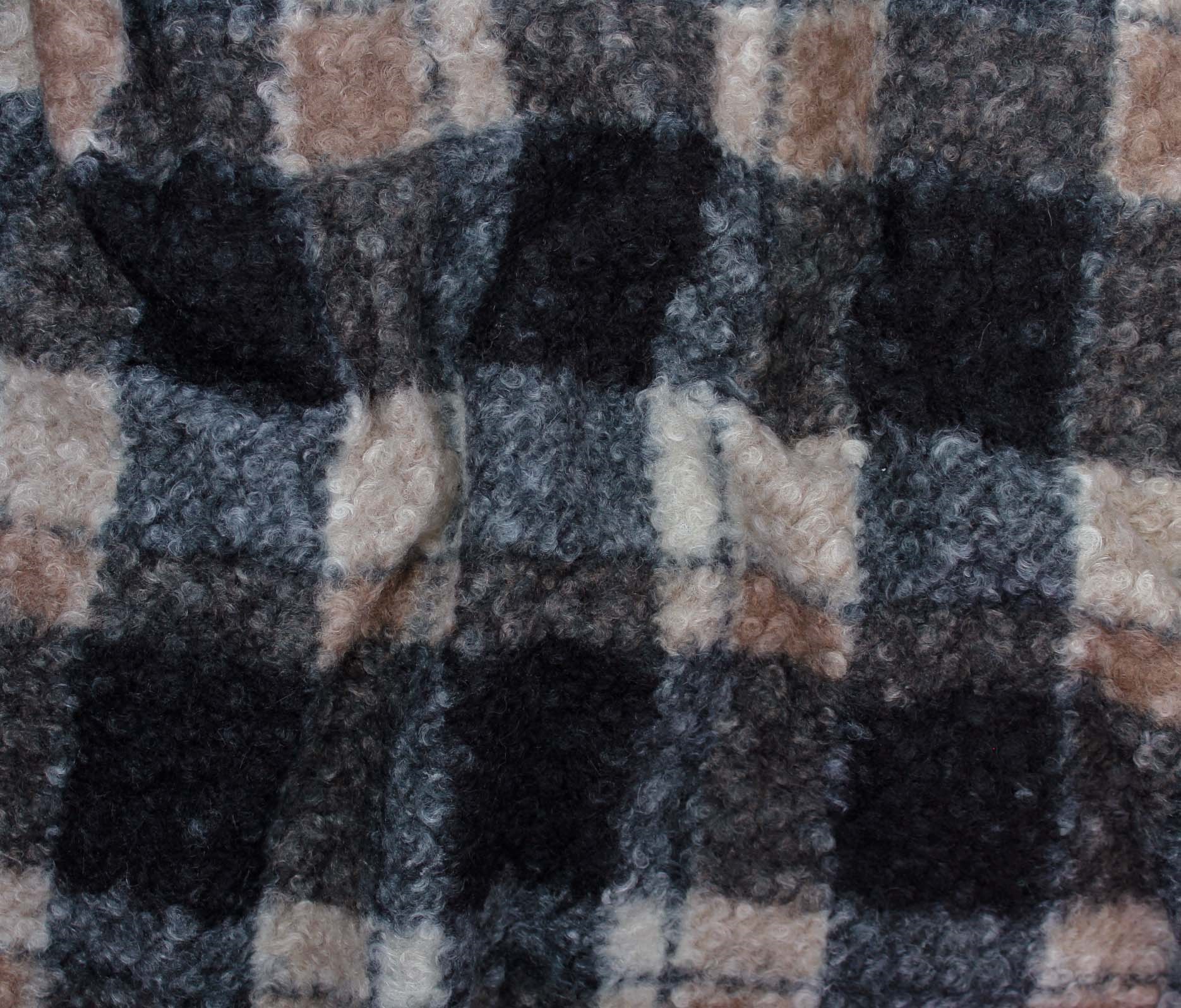47566-01 Teddy Print-Brown/Charcoal *E U0691
