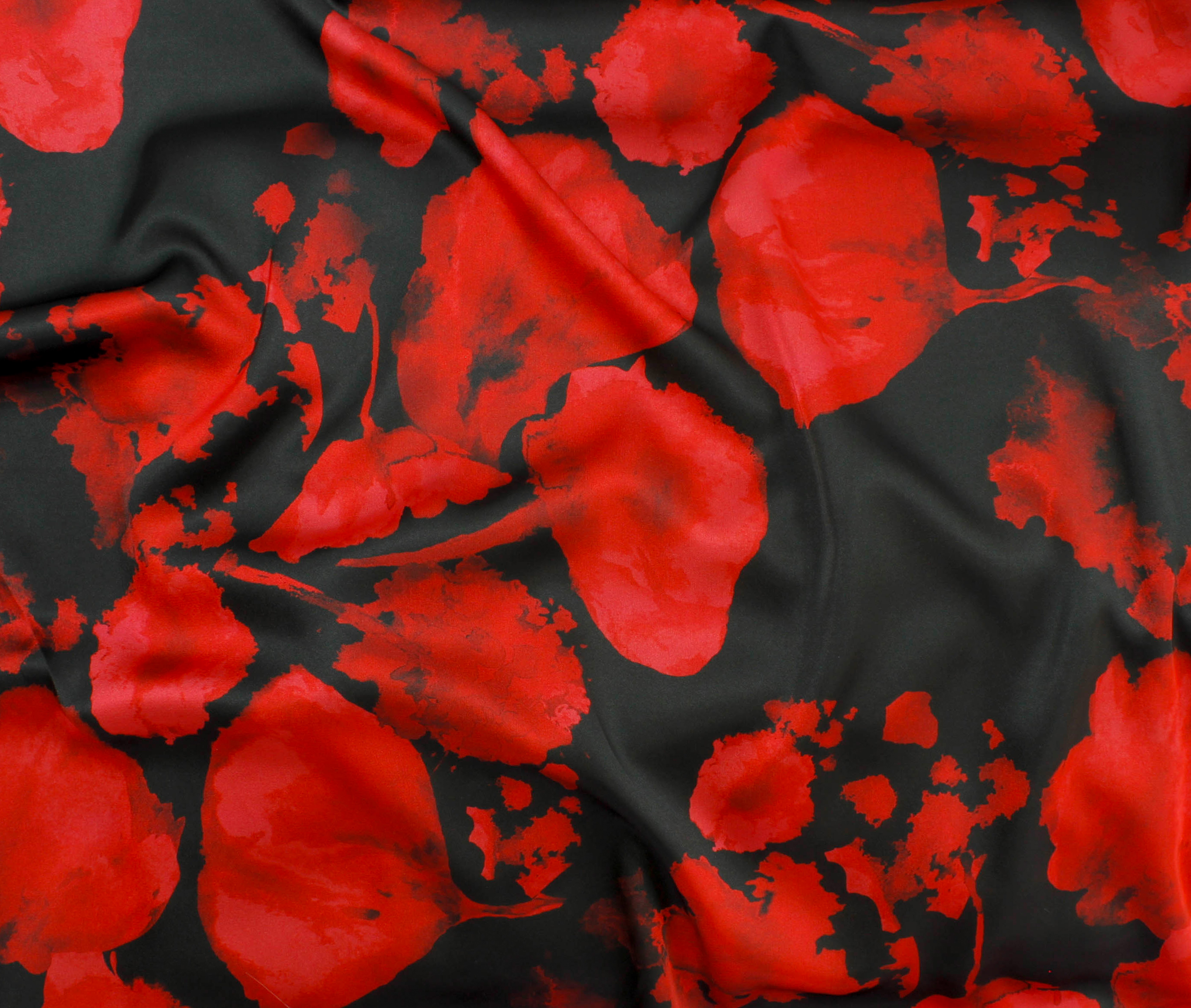 47586-01 Digital Selene Satin Prt-Red/Balck