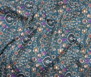 47591-02 Poppy Poplin Digital print (I)-Dark Teal