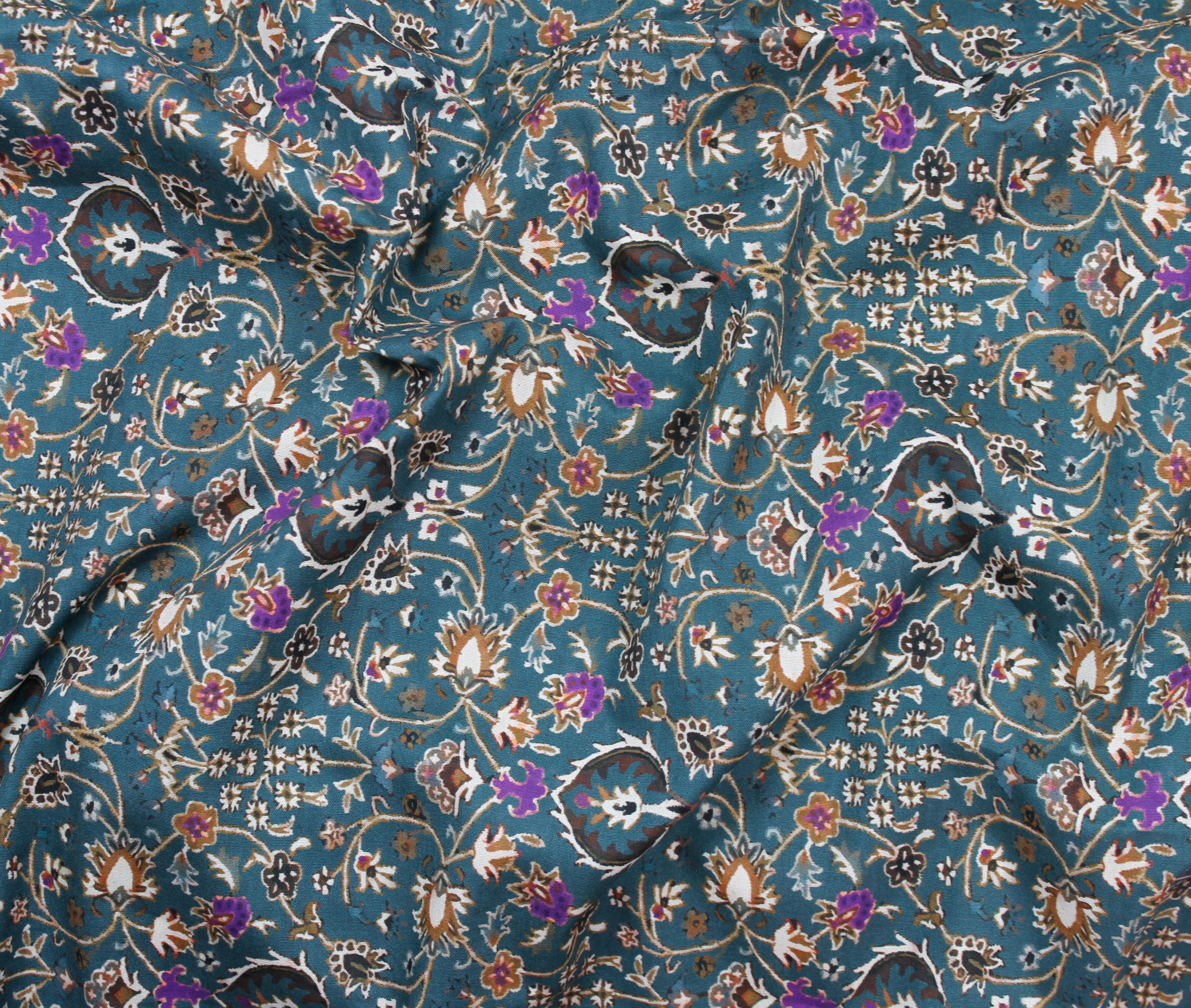 47591-02 Poppy Poplin Digital print (I)-Dark Teal