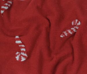 47571-01 Candy Cane Sherpa-Red/white