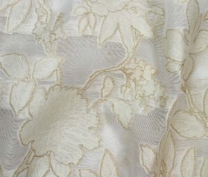 47616-03 Louvres Jacquard-Off White/Gold