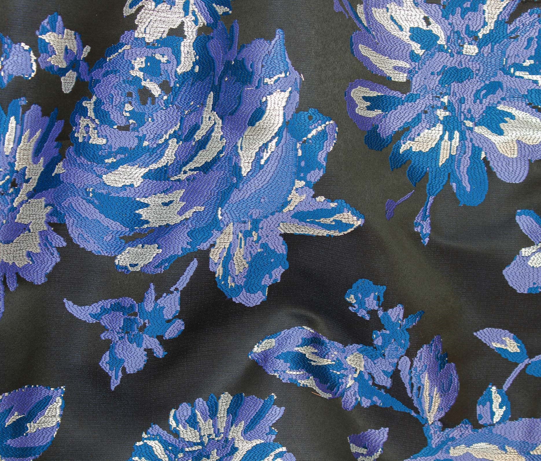 47614-01 Mascarade Jacquard-Black/Cobalt/Silv