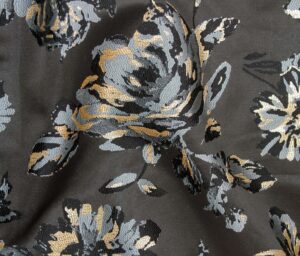 47614-02 Mascarade Jacquard-Black/Grey/Gold